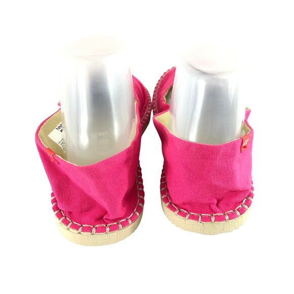 Havaianas Womens Espadrille Flats Canvas Slip On Pink Size 8 - Picture 3 of 5